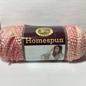 6 Skeins of Yarn Parfait Pink Homespun Lion Brand